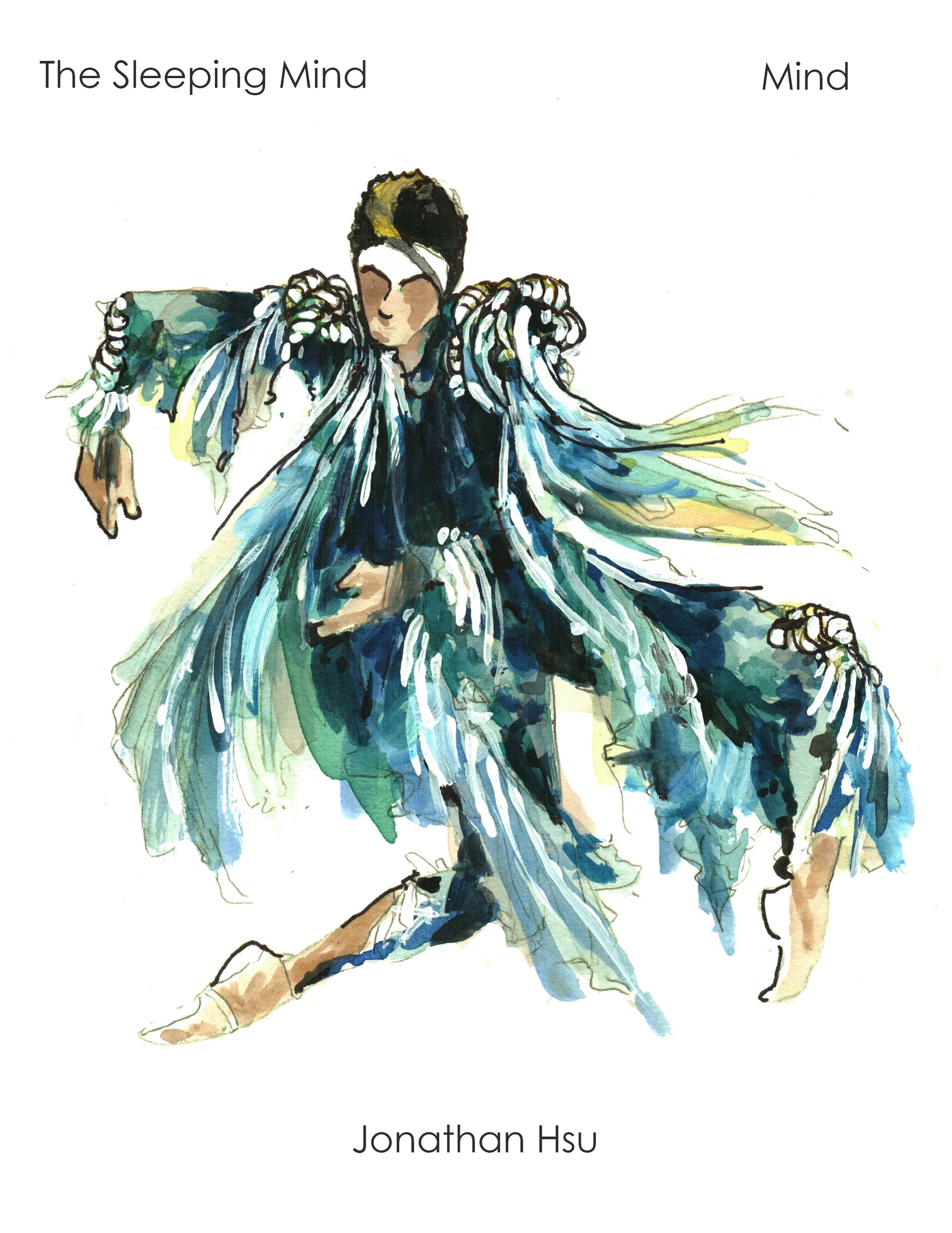 Hand painted costume design: the Mind