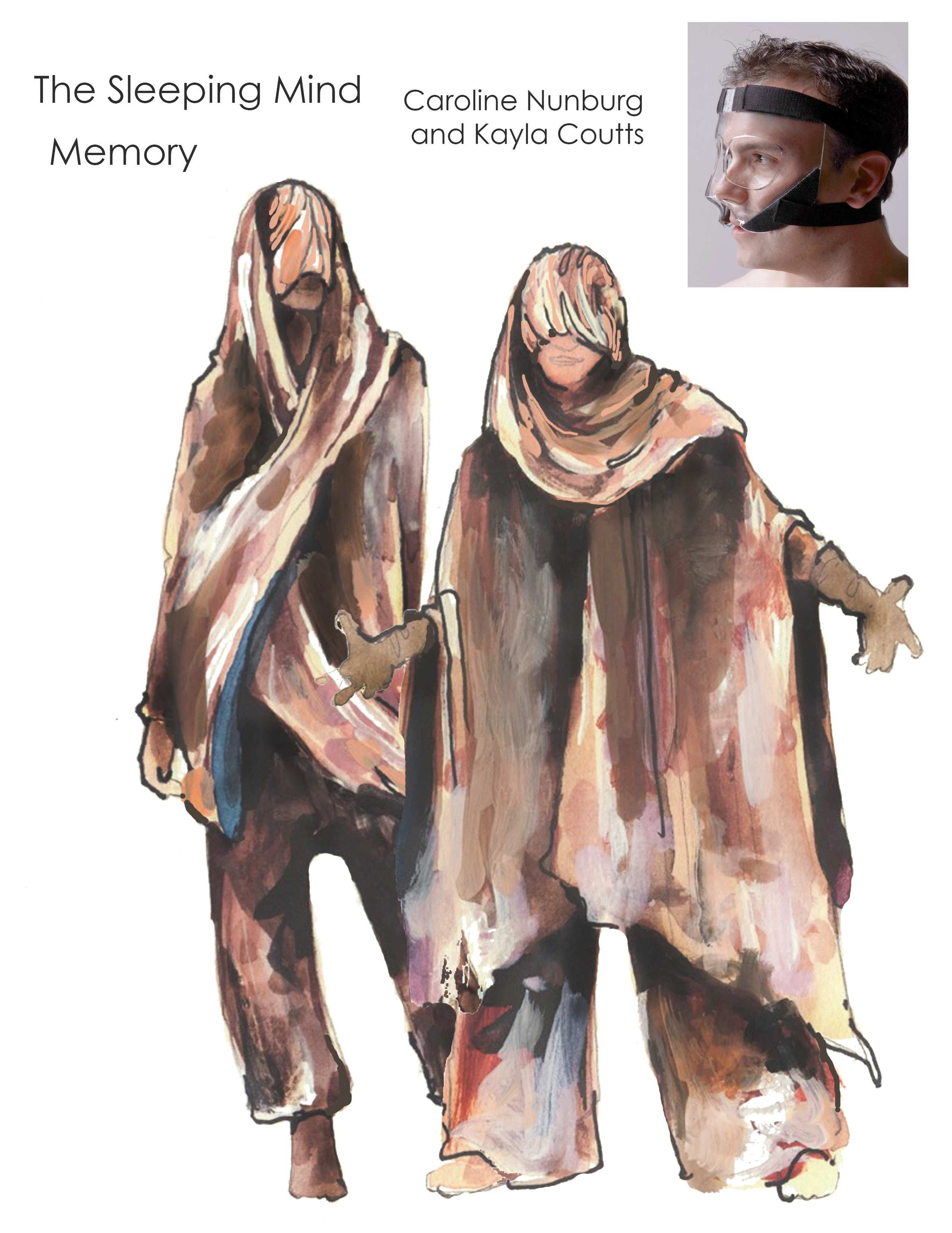 Hand painted costume design: Emotions